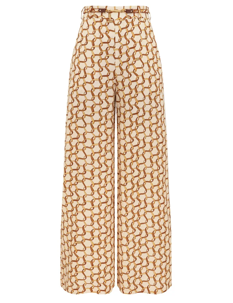 Belted Wide Leg Pant