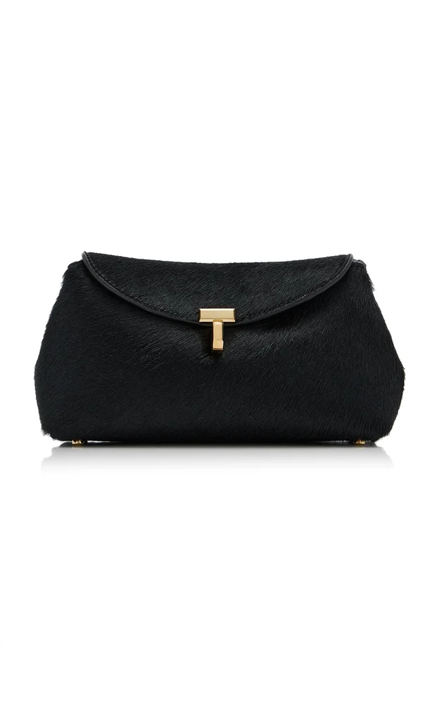Mini T-Lock Pony Hair Clutch