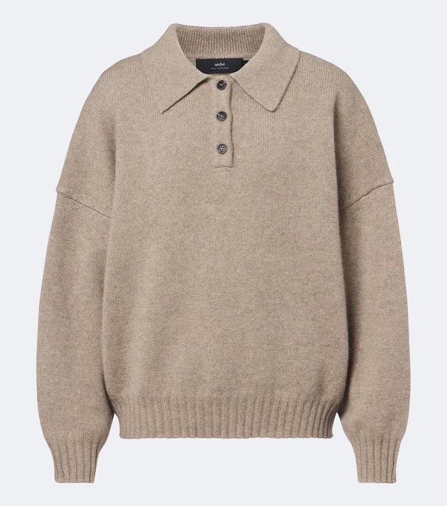 King's Road cashmere polo sweater