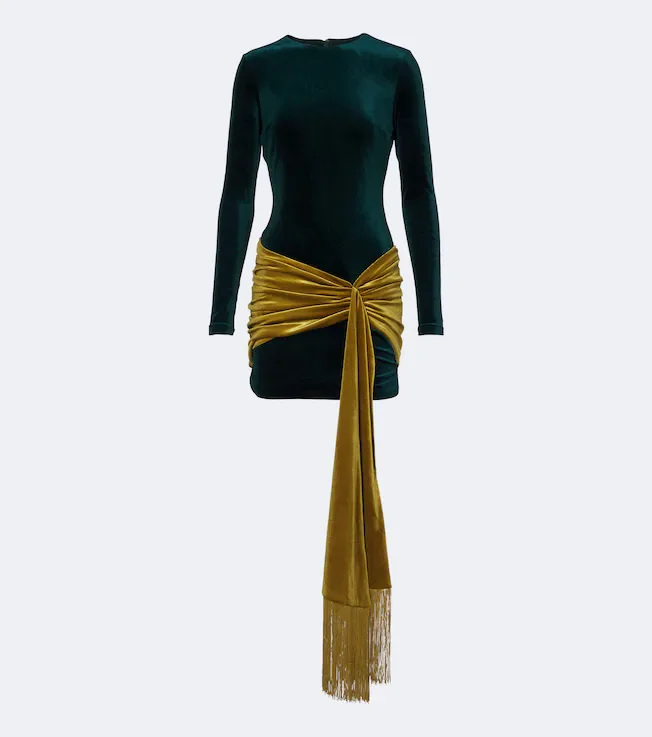 Jackson velvet minidress