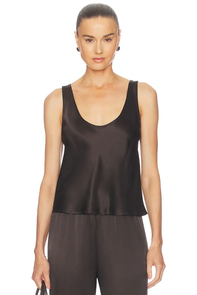 Libbie Silk Cowl Neck Halter Top | DEEP EMERALD