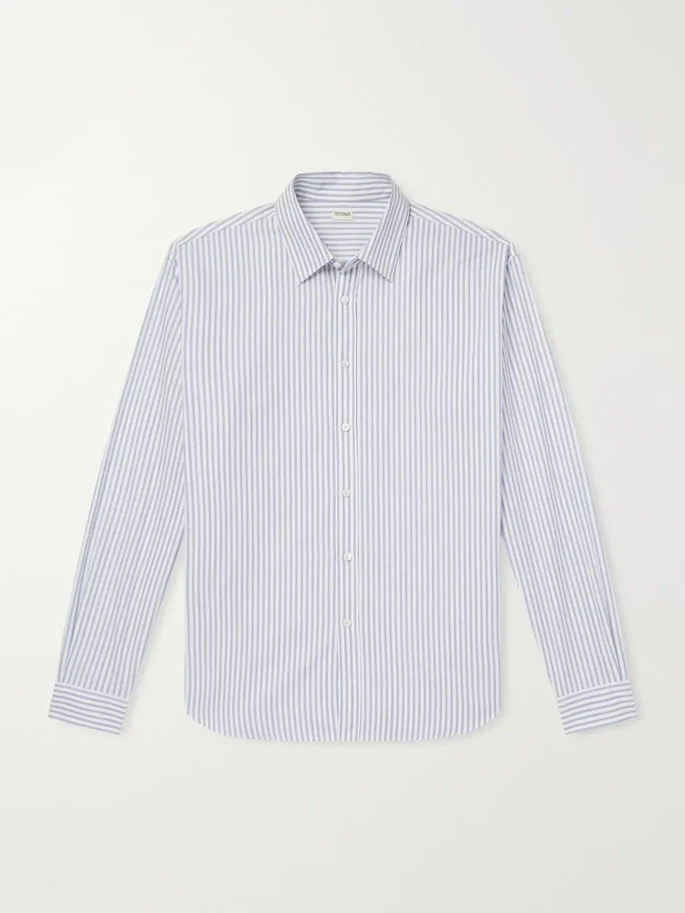 Striped Cotton-Poplin Shirt