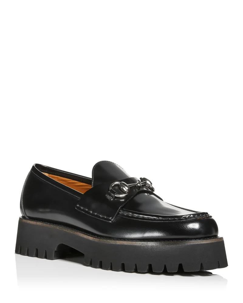 Lug Sole Horsebit Loafers