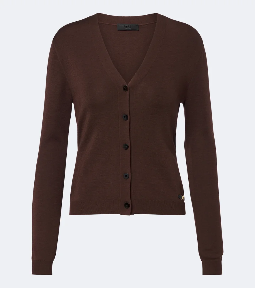 Horsebit wool cardigan