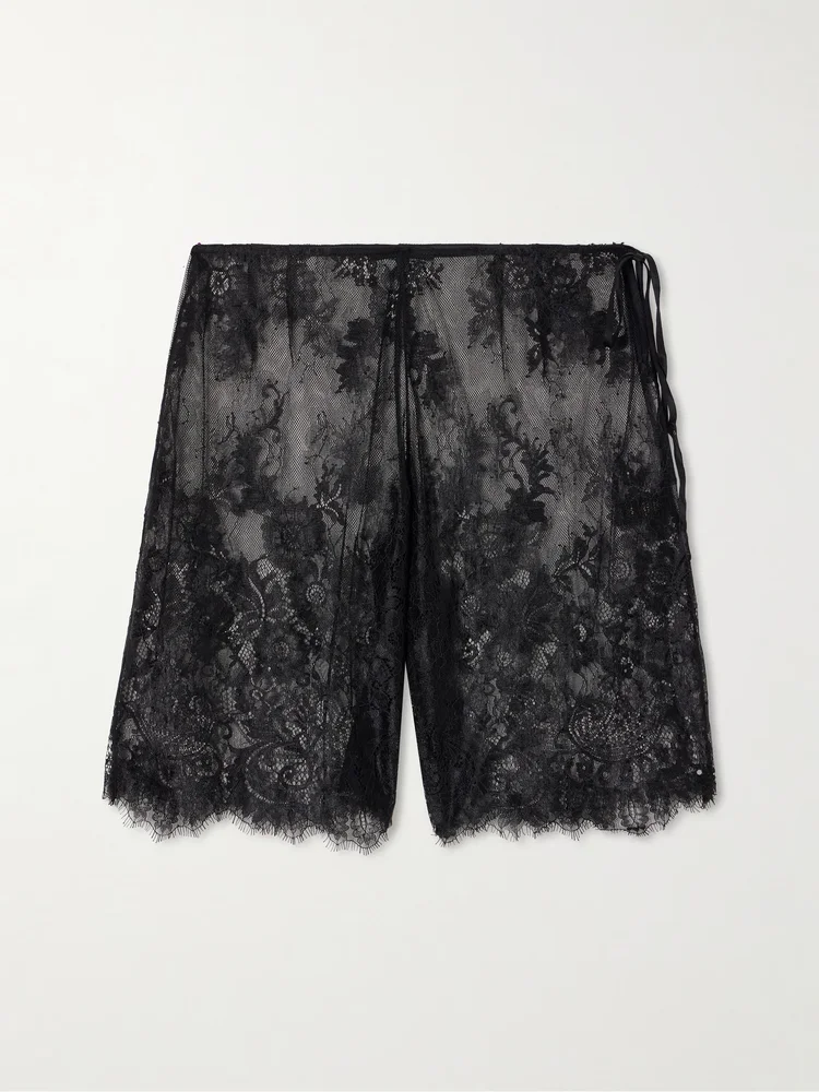 Sabine lace bermuda shorts