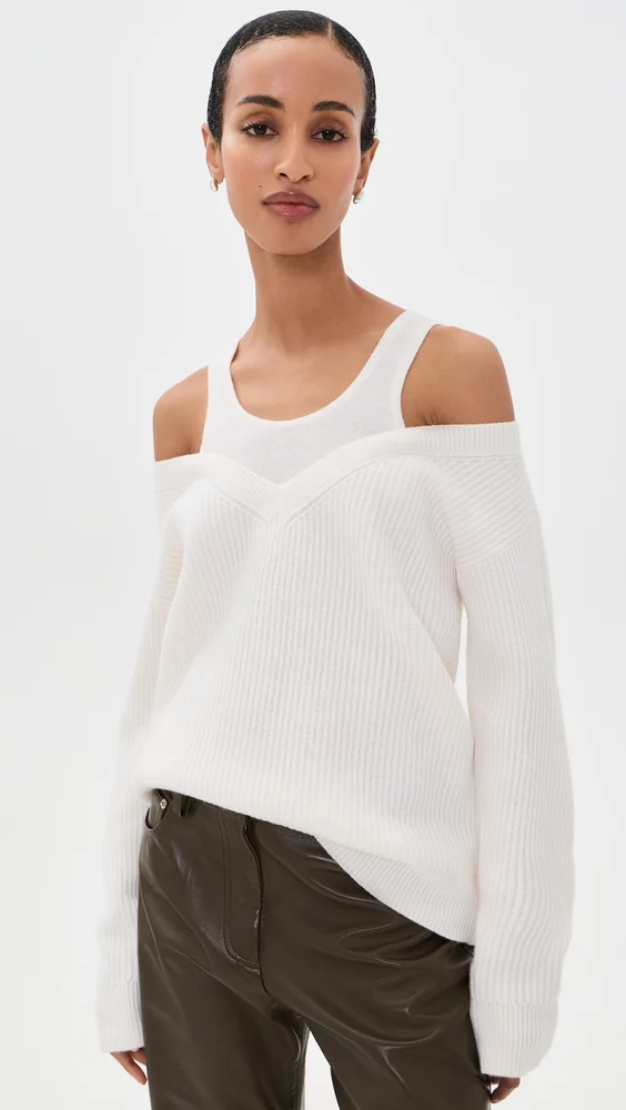 Double Layered Wool Sweater