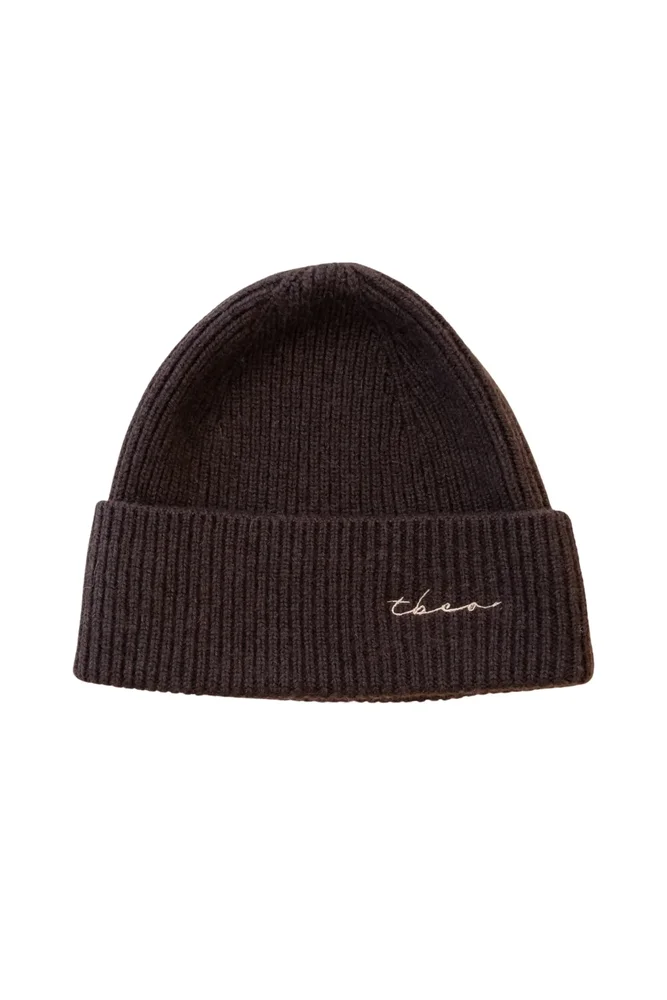 Cashmere & Merino Ribbed Beanie