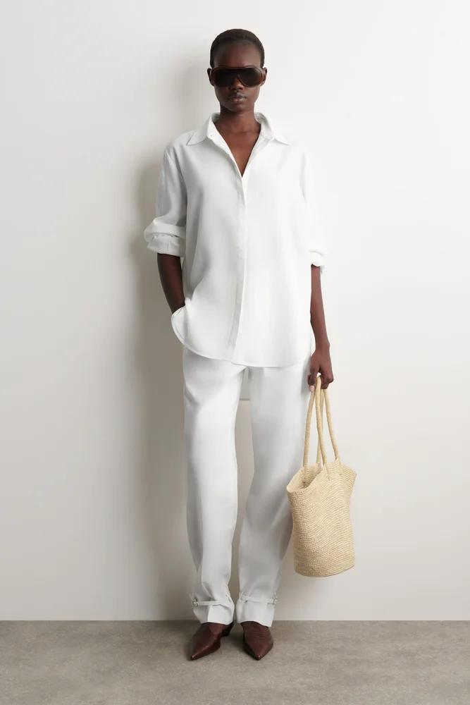 HAND-WOVEN MARKET TOTE - STRAW