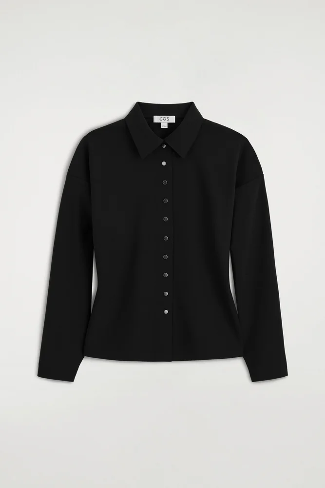 Waisted Crepe-jersey Shirt