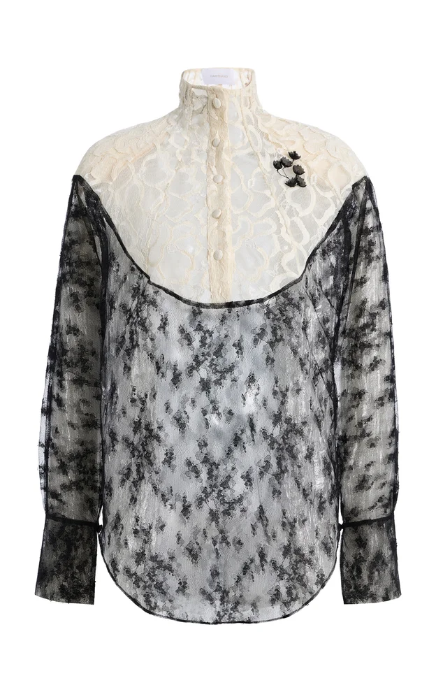 Exclusive Contrast Lace Top