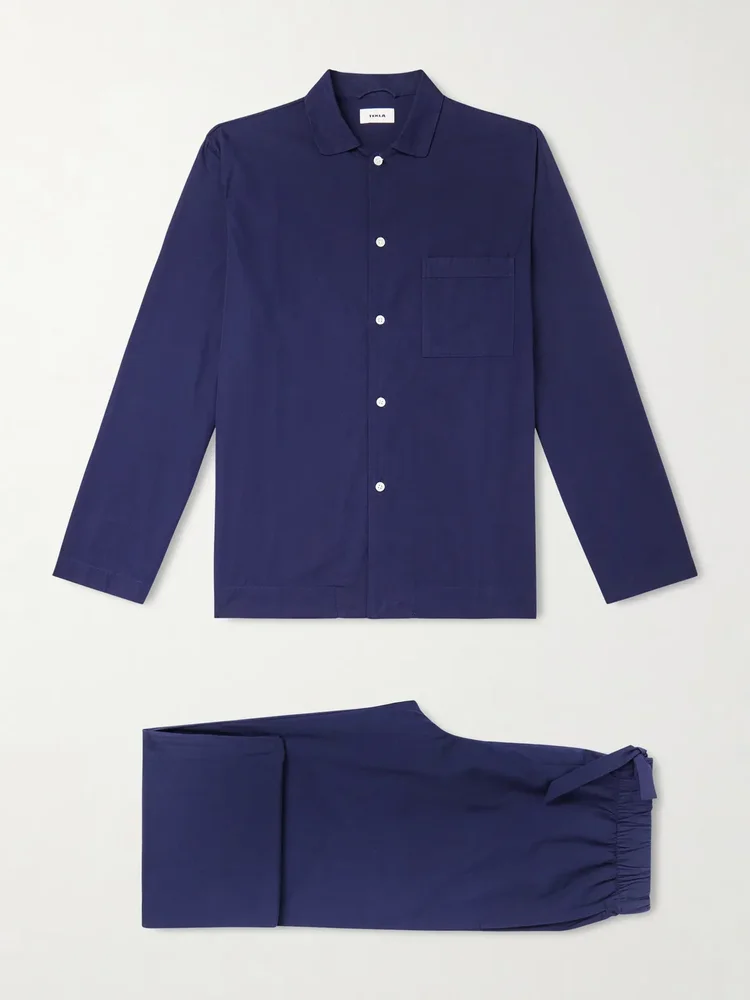 Organic Cotton-Poplin Pyjamas