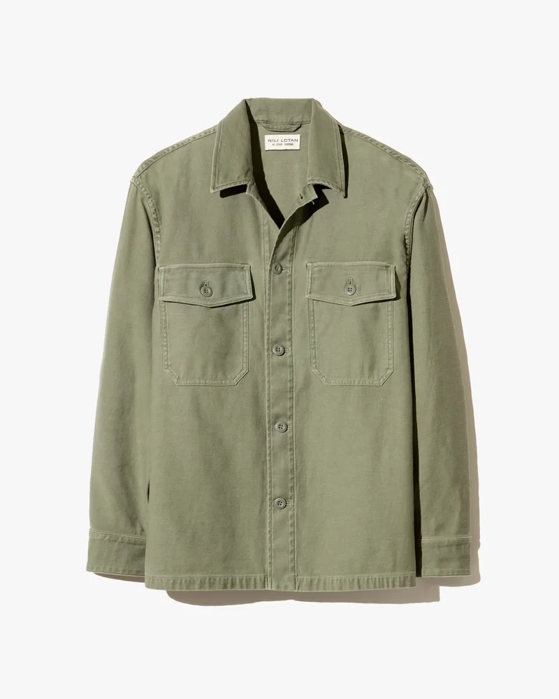 Howard Overshirt in Olive Fatigue