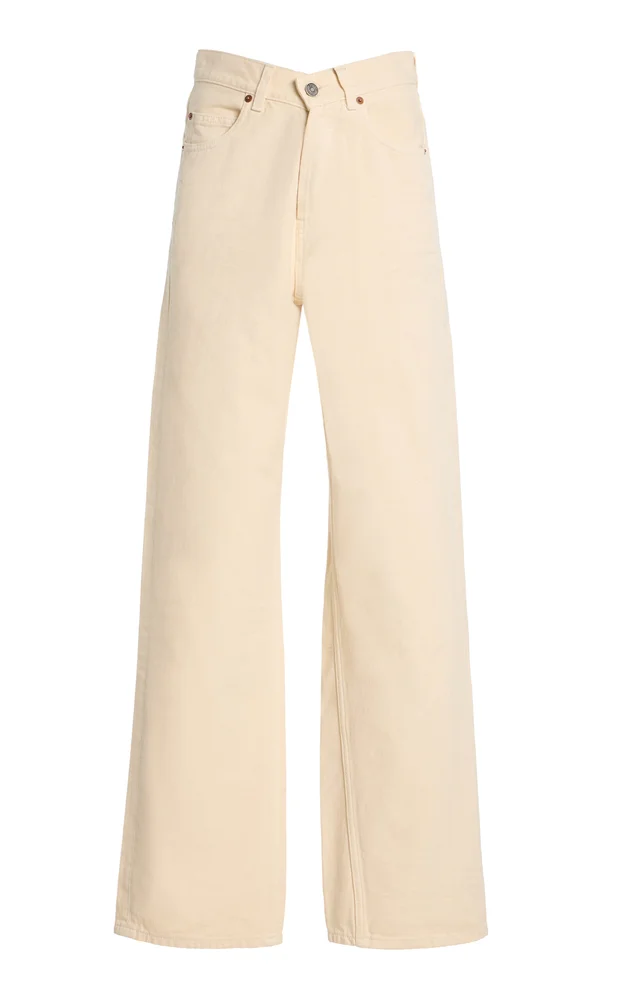 V-Waist Long Baggy Jeans