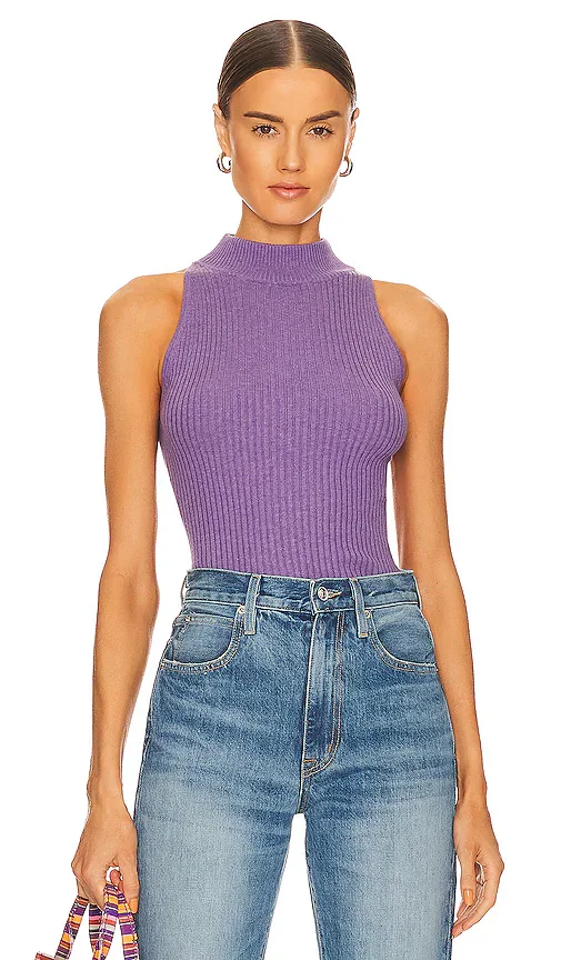 Rib Mock Halter Autumn Cashmere