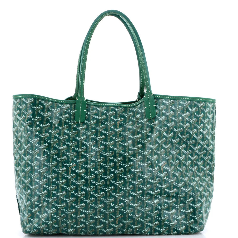 Saint Louis Tote Coated Canvas PM in Green