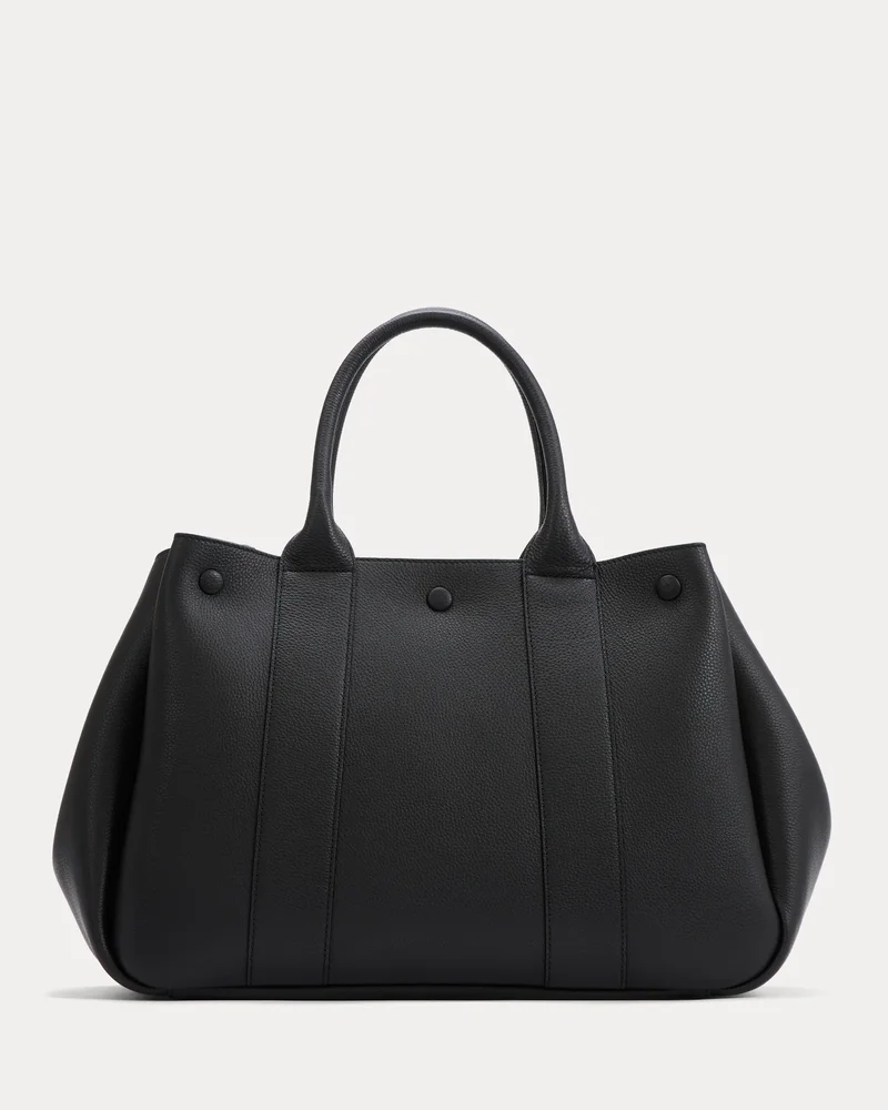 Leather Boxy Tote