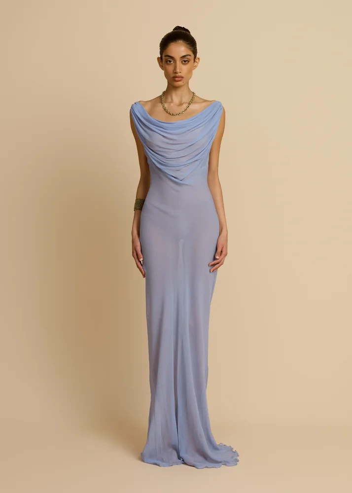 JORDANA DRESS SKY BLUE