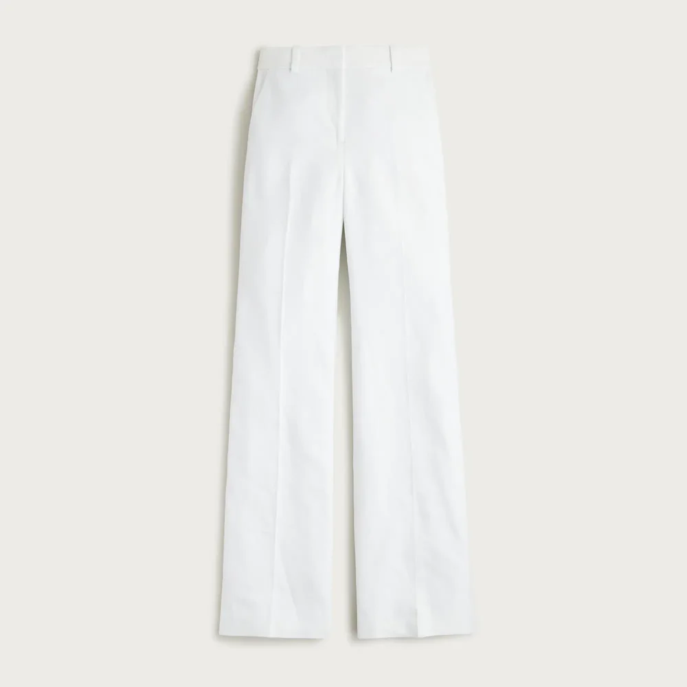 Carolina flare pant in stretch linen blend