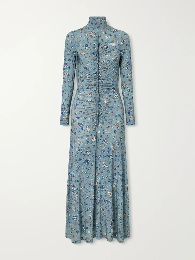 Ida floral-print stretch-jersey midi dress