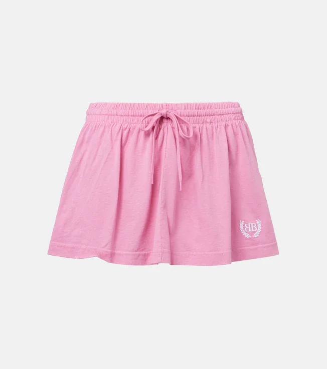 Laurel cotton jersey miniskirt