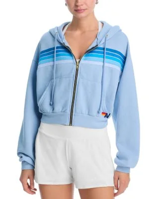 Stripe Crop Hoodie - Exclusive