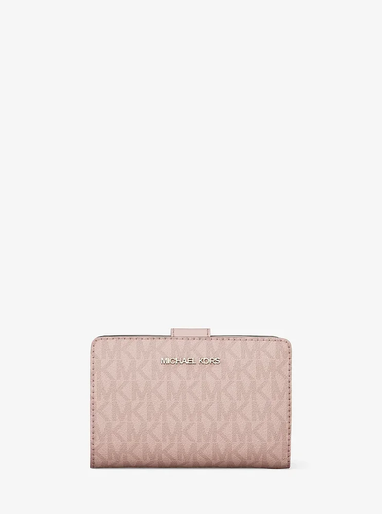 Jet Set Medium Signature Logo Bi-Fold Wallet
