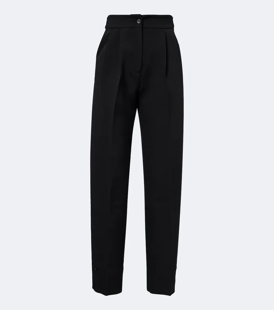 Doyer pleated wide-leg pants