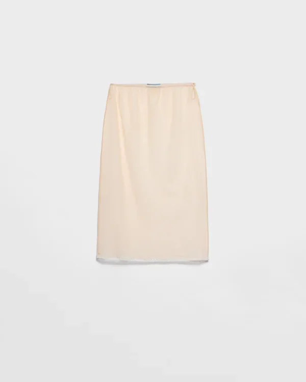 Cotton tulle slip