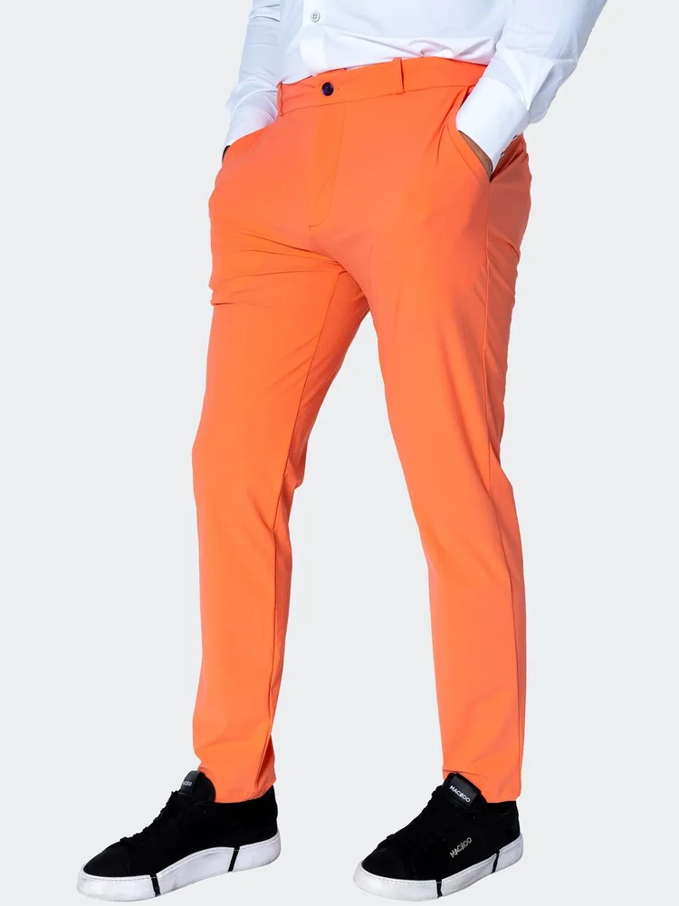 Maceoo - Men's Luxury Designer Mango Orange Pants