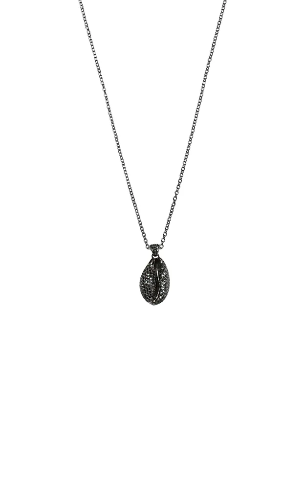 Le Cauri Endiamanté 18K Black Gold Diamond Necklace