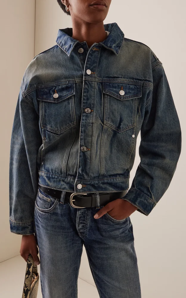 Varsity Denim Trucker Jacket