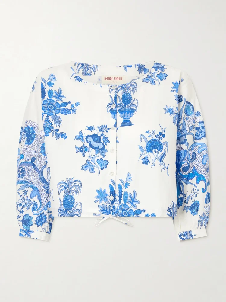 New Jinny Chintz floral-print cotton blouse
