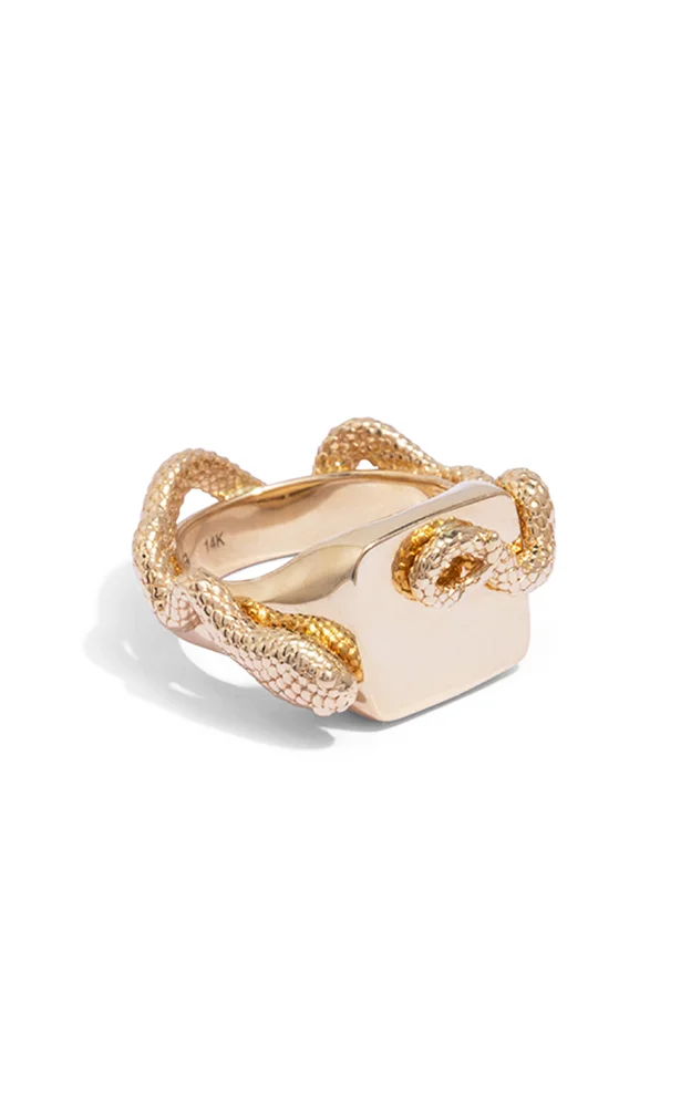 Layers of a Realm 14K Gold Signet Ring