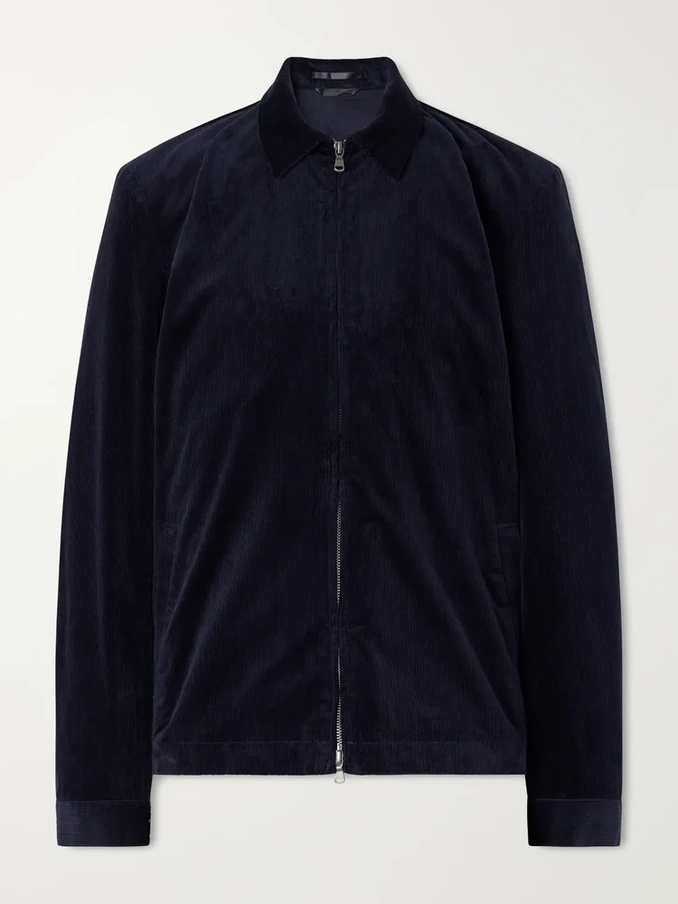 Cotton-Blend Corduroy Blouson Jacket