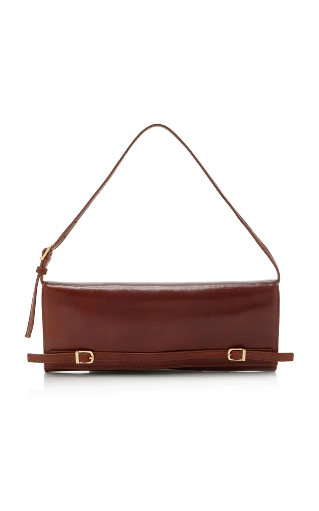River East/West Leather Clutch