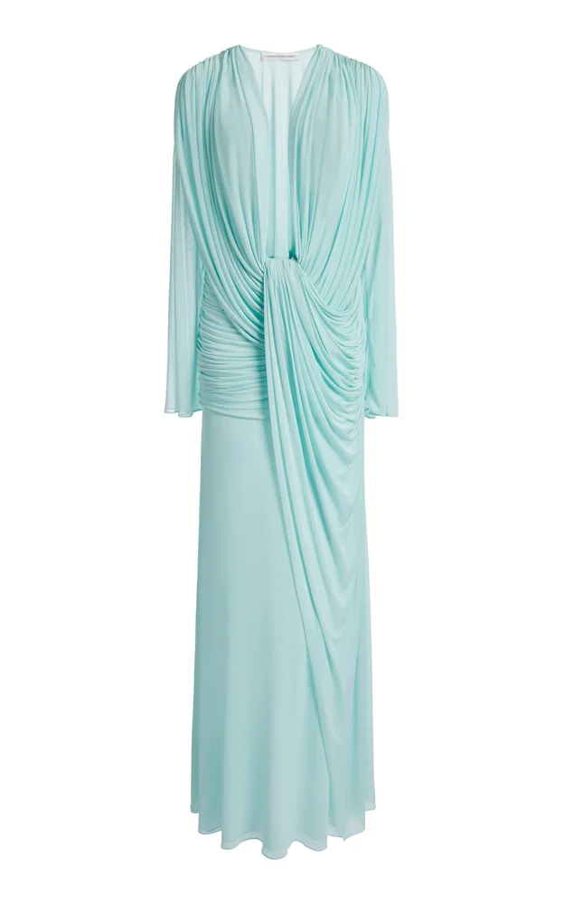 Ripple Draped Gown