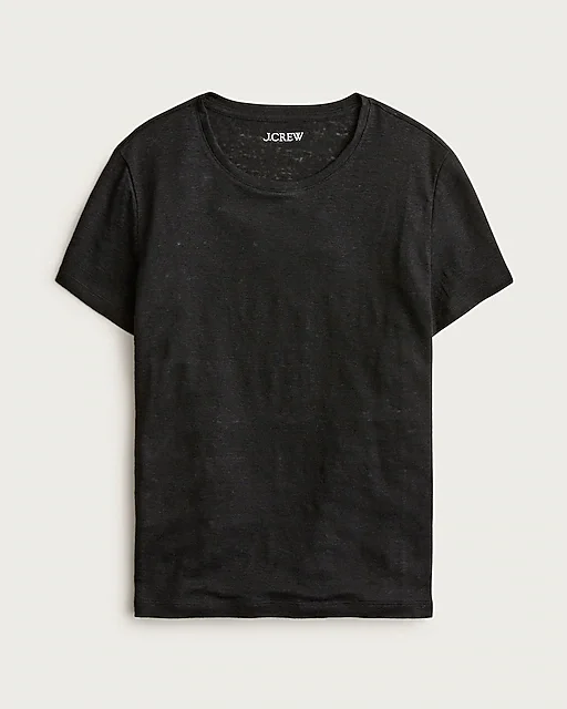 New relaxed linen T-shirt