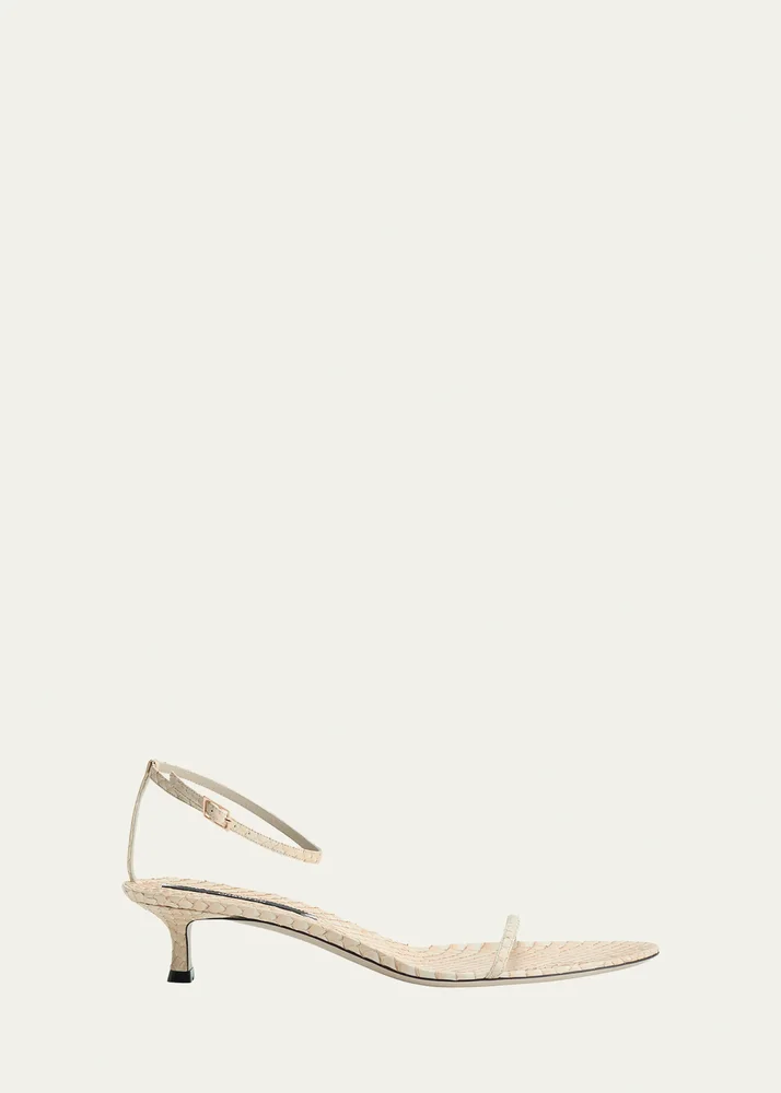 Python Ankle-Strap Sandals