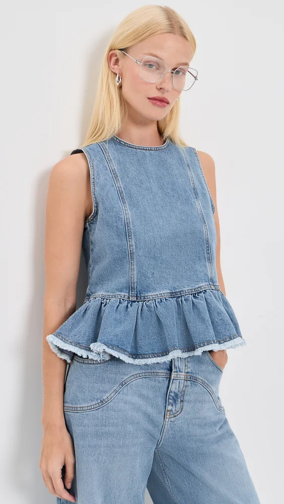 Madinel Denim Top