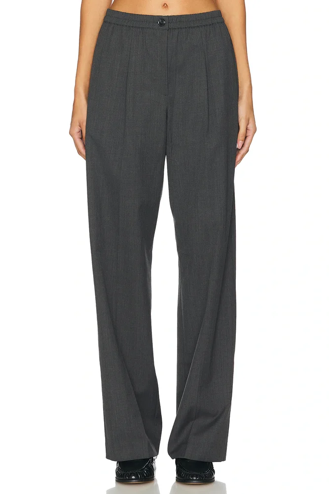 Satove Trousers in Iron Gate