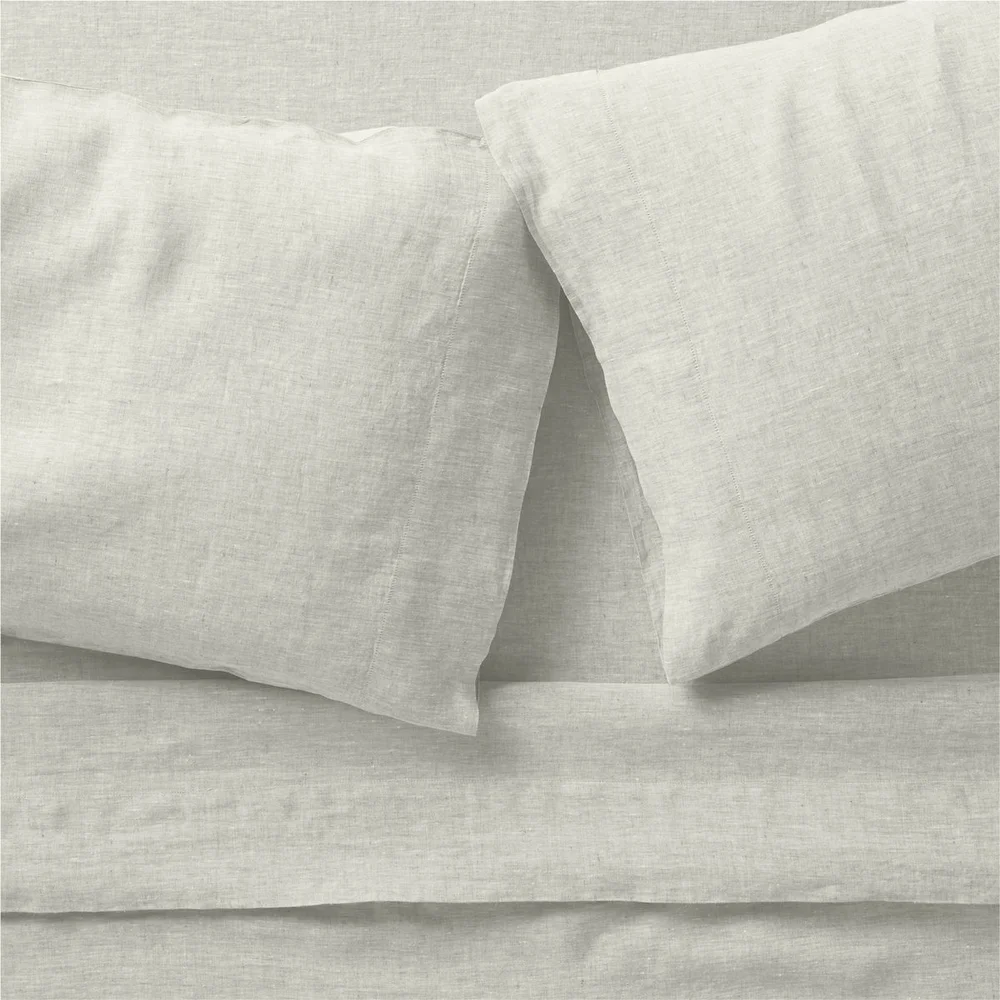 Aire Natural European Linen Sheet Set, Warm Natural