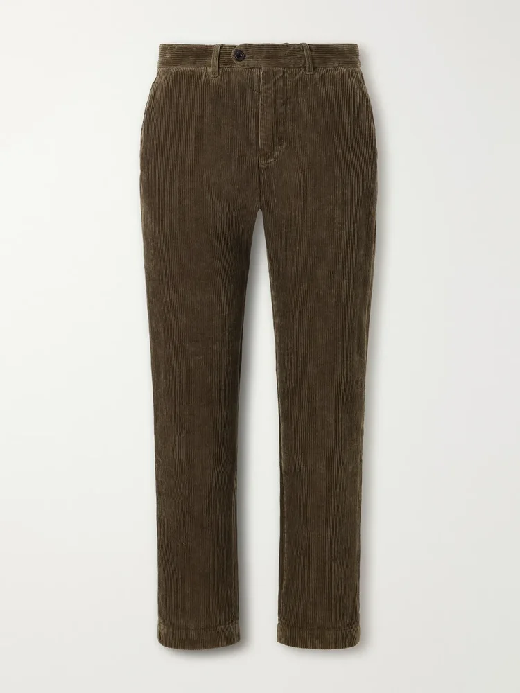 Taylor Tapered Cotton-Corduroy Suit Trousers