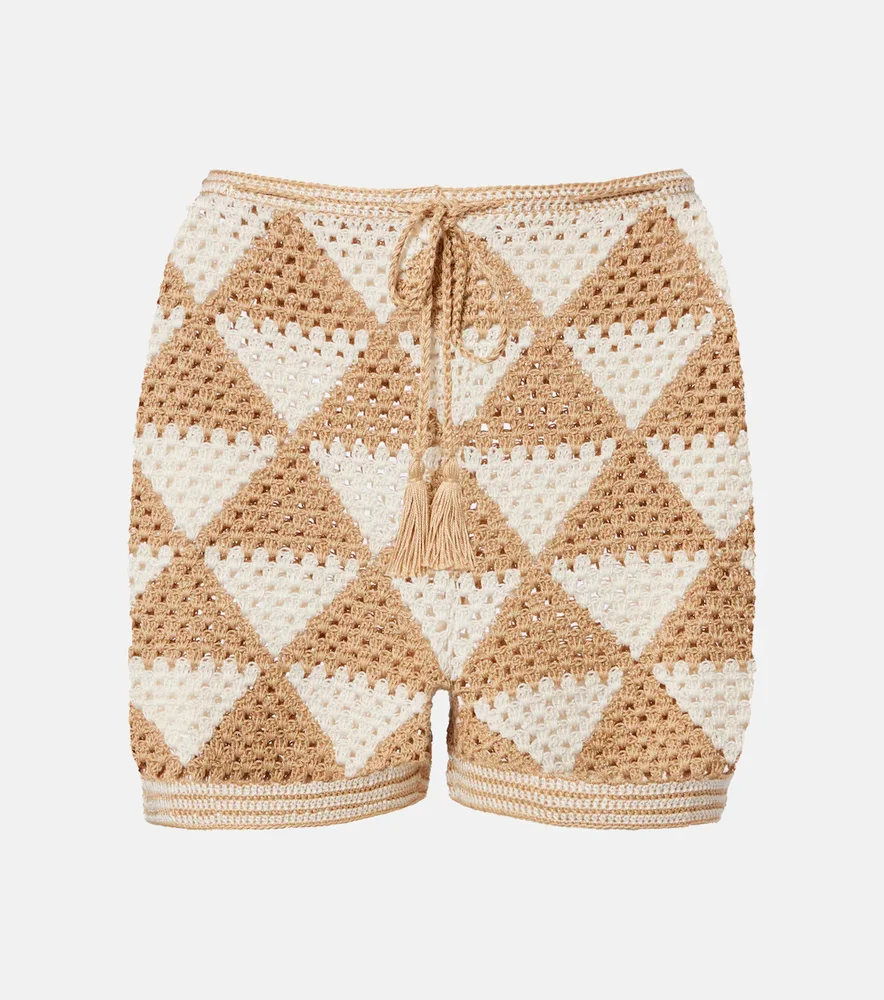Maija crochet cotton shorts