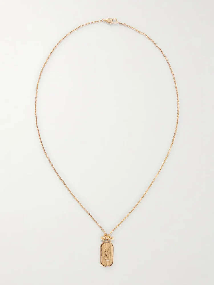 Cassandre Tablet Gold-Tone Necklace