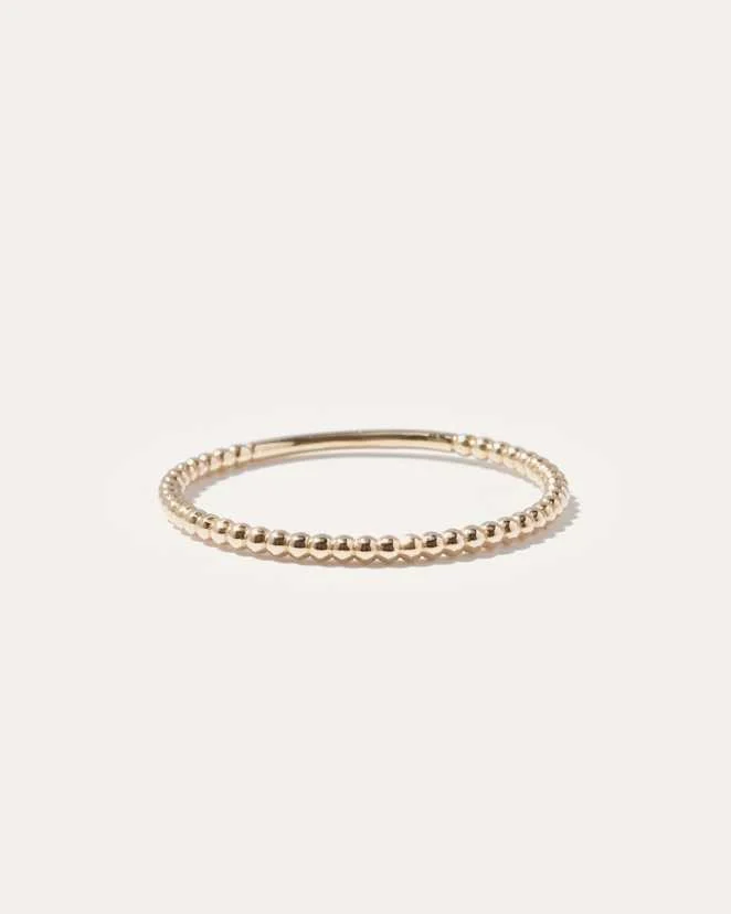 quince Yellow Gold 14K Gold Beaded Ring