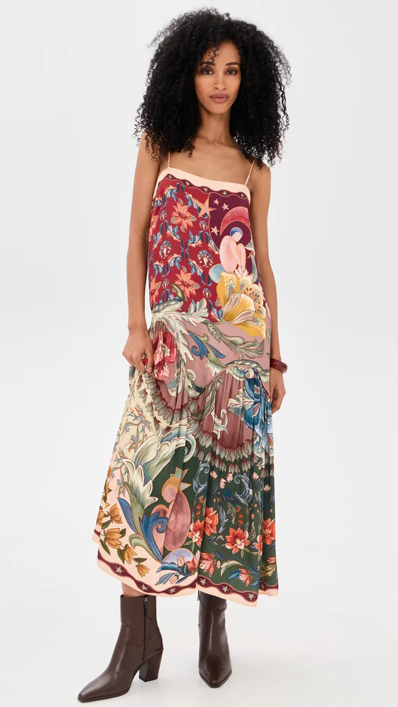 Lunar Boho Multicolor Sleeveless Maxi Dress