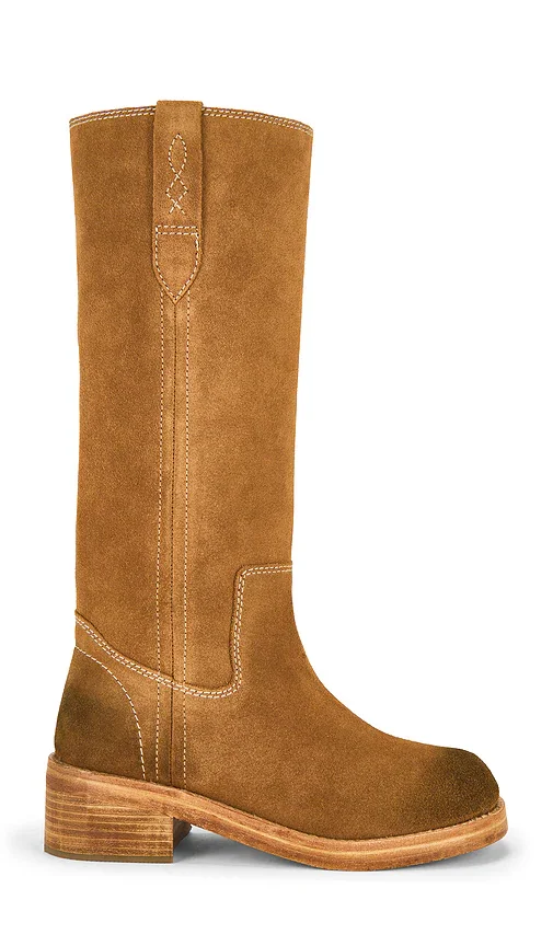 Luxury Tan Pump Dallas Boots