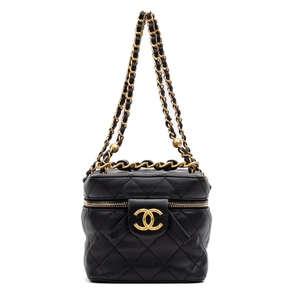 Leather Chain Bar Vanity Case