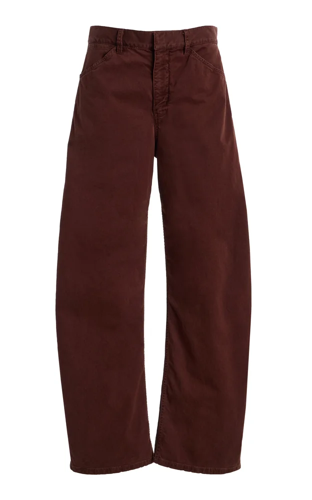 Tribeca Cotton-Blend Wide-Leg Pants