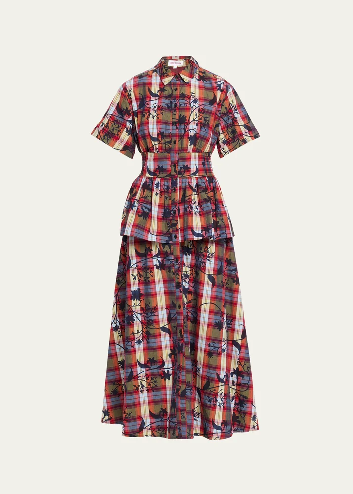 Boogie Woogie Button-Down Plaid Dress
